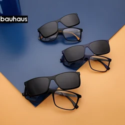 Gafas de sol magnéticas ópticas polarizadas personalizadas para hombres y mujeres, Clip magnético, montura de gafas de sol Polaroid, RS004