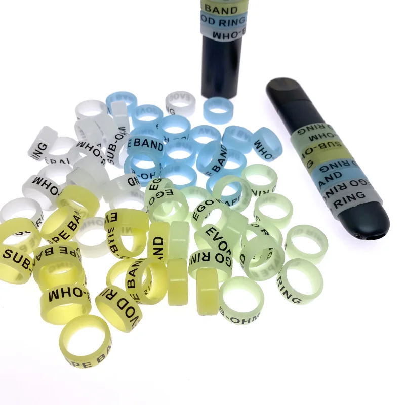 Luminous ring Rod rod anti-skid ring slingshot handle silicone ring rod stop rod ring rubber anti-skid ring O-ring fishing rod