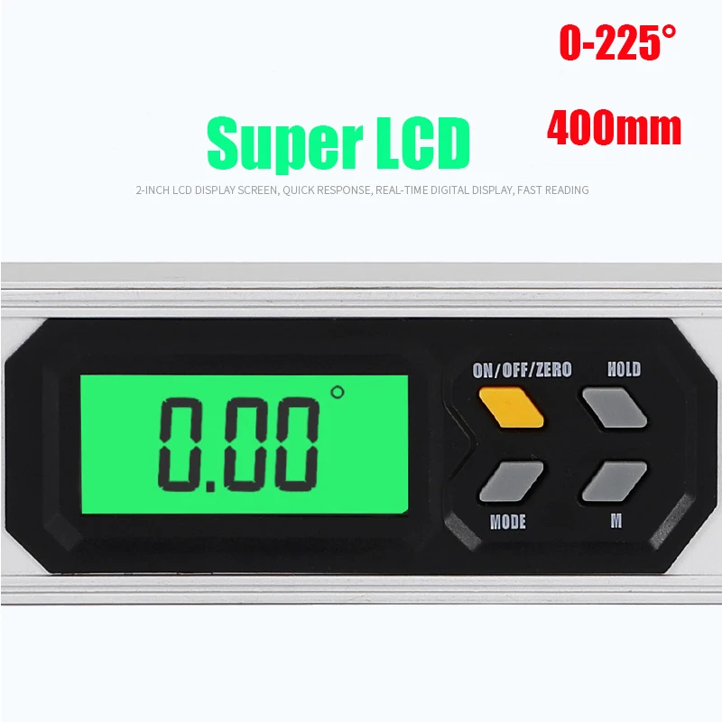 400mm / 250mm Digital Angle Finder Gauge 0-270Degree Protractor Ruler Miltre Angle Finder meter Spirit Level Back-Light