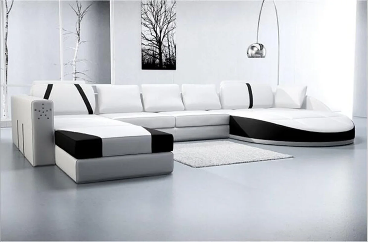 Moderne wohnzimmer Echtes leder sofa a1283