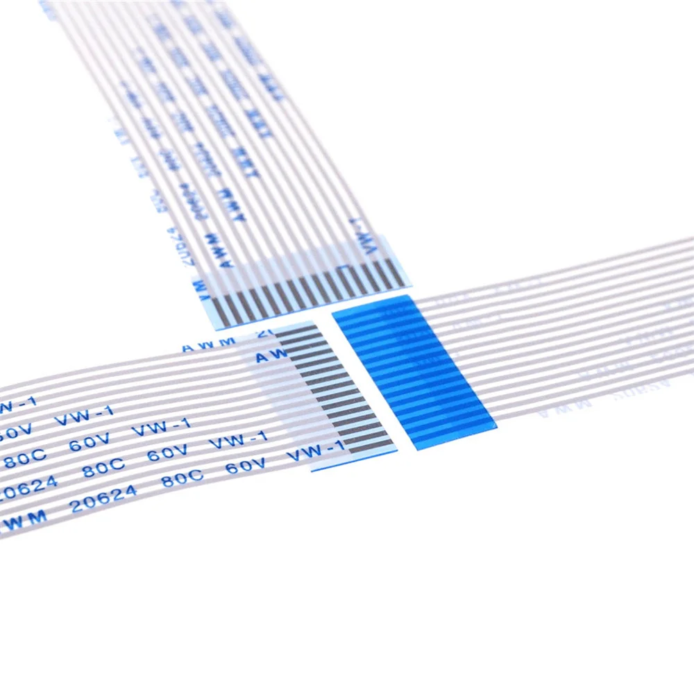 

100pcs Flexible Flat Cable FFC 14 PIN 1.25 mm Pitch Same Directions 50 60 80 100 250 300 400 500 mm Length Type A Isotropy