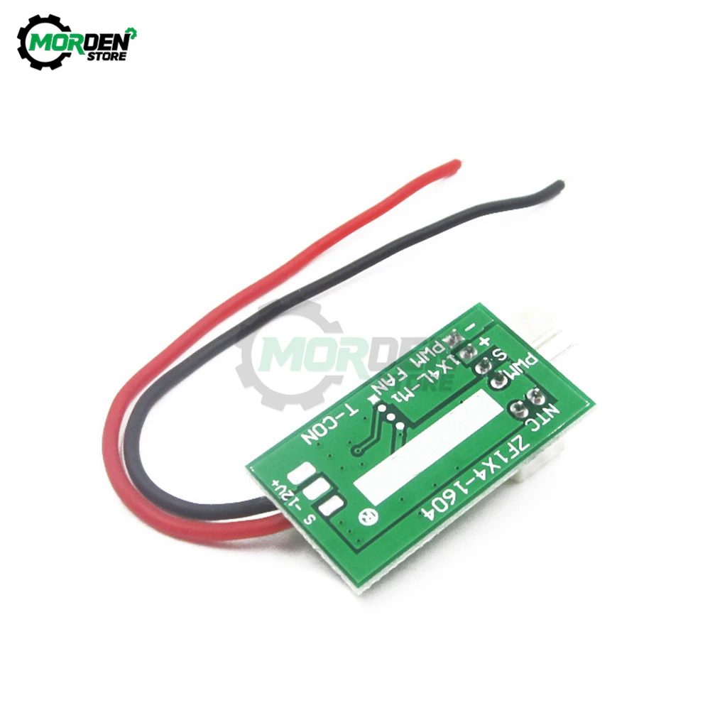 STK IC DC12V PWM Temperature Controller Fan Speed Governor 4-Wire fan Temperature Control Switch for PC CPU Fan Cooler/Alarm