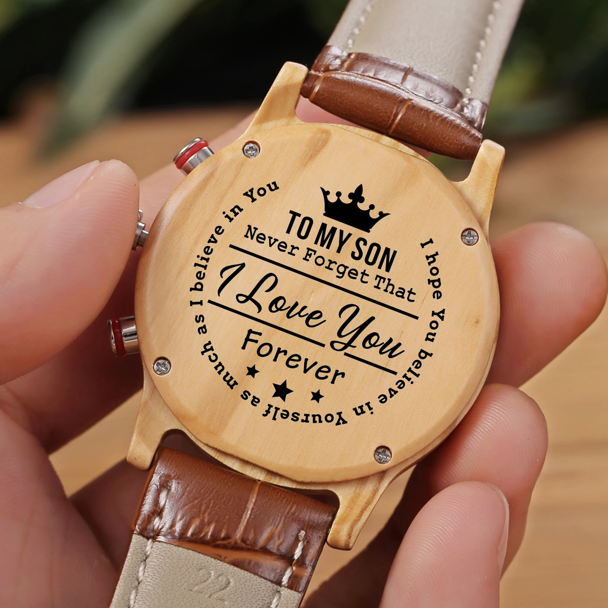 

To My Son-I Love You Forever Engraved Watch Luxury Wrist Men Watch Custom Personalized Watches Gifts