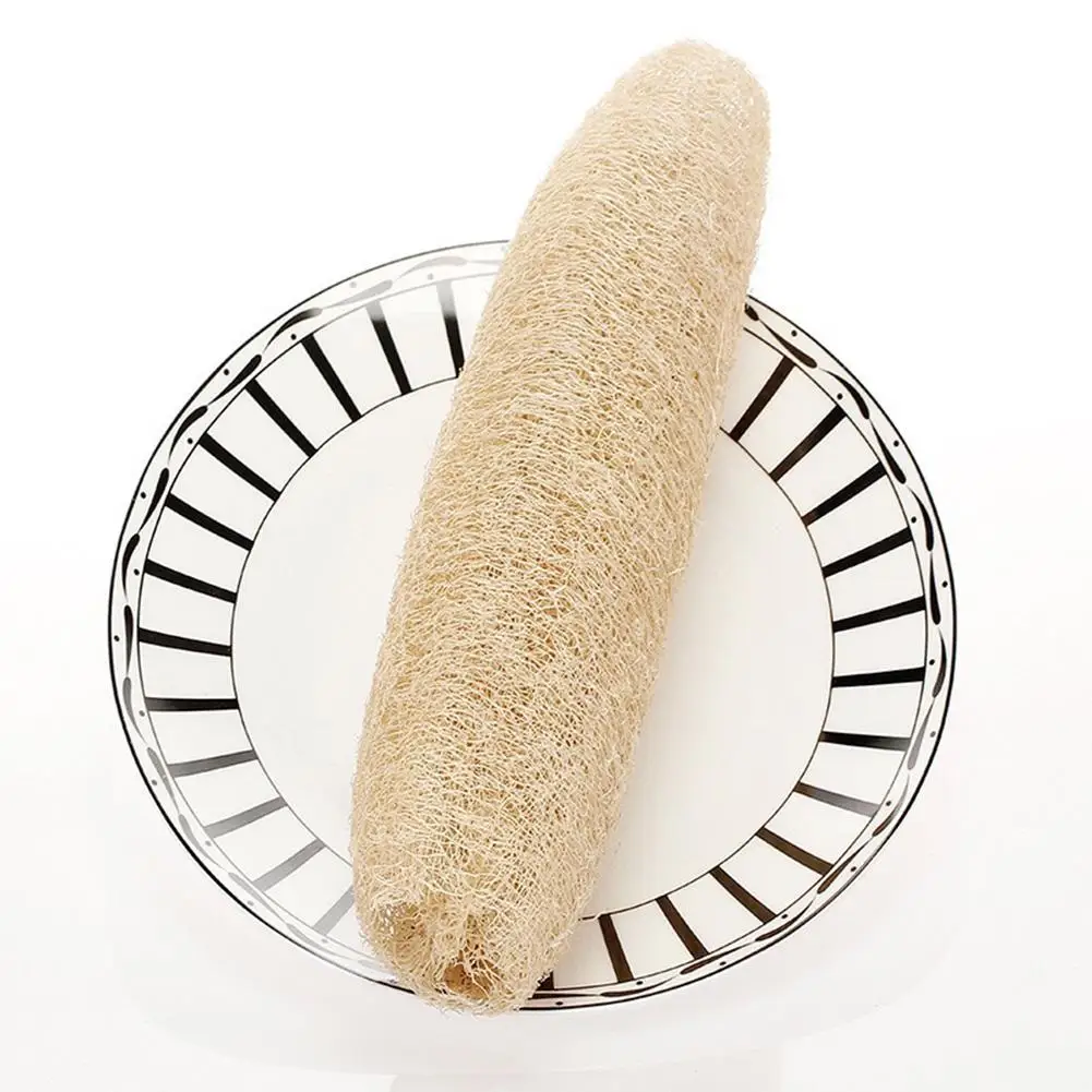 Full Loofah Natural Exfoliation Biodegradable Loofah Sponge Cellulose Board Scrubber Scrubber Kitchen Bathroom