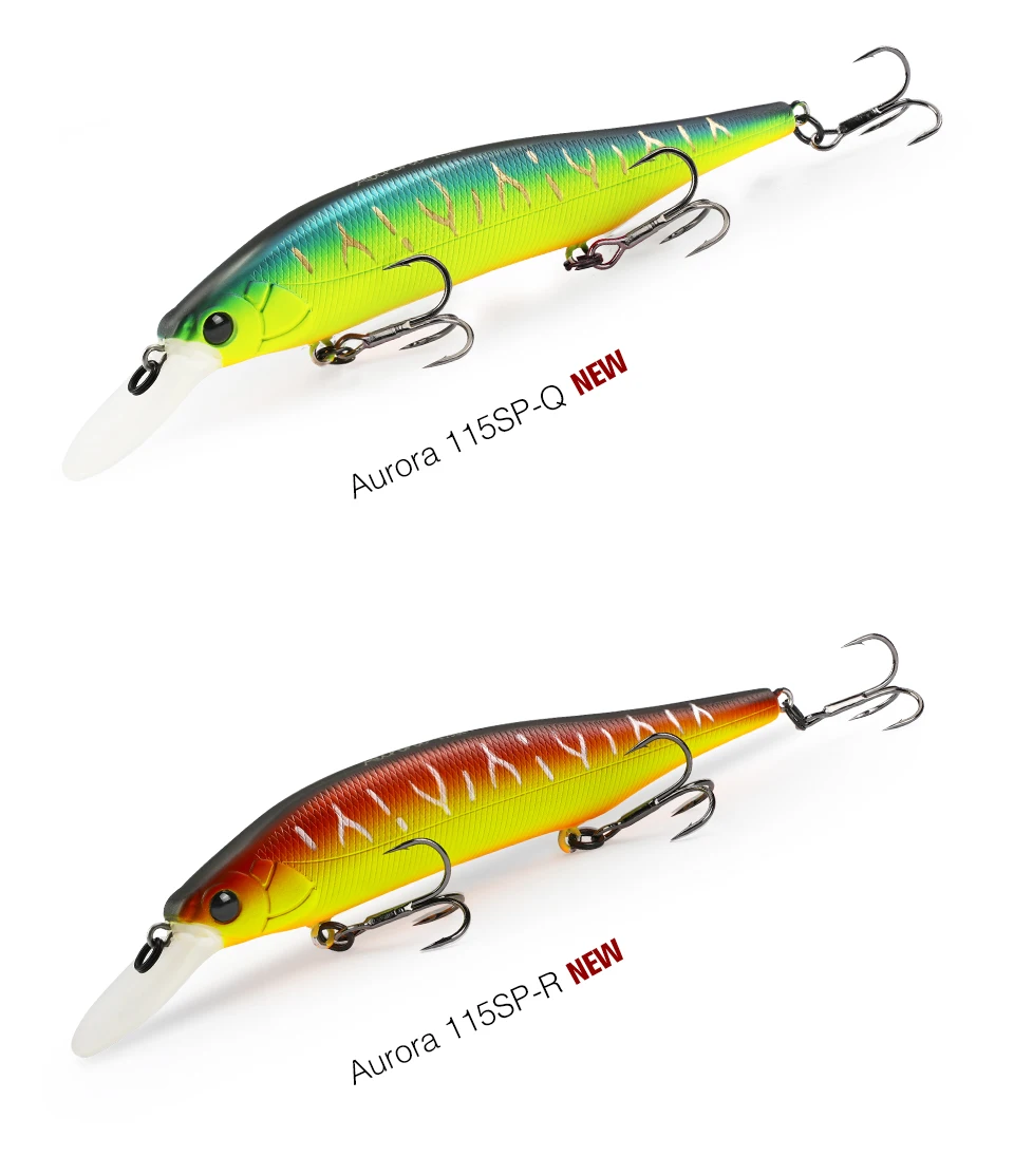 TSURINOYA 115 mm 17,2 g Suspending Minnow Angelköder Gewichtssystem AURORA 115sp Long Casting Pike Jerkbait Harte Köder – Detail 26