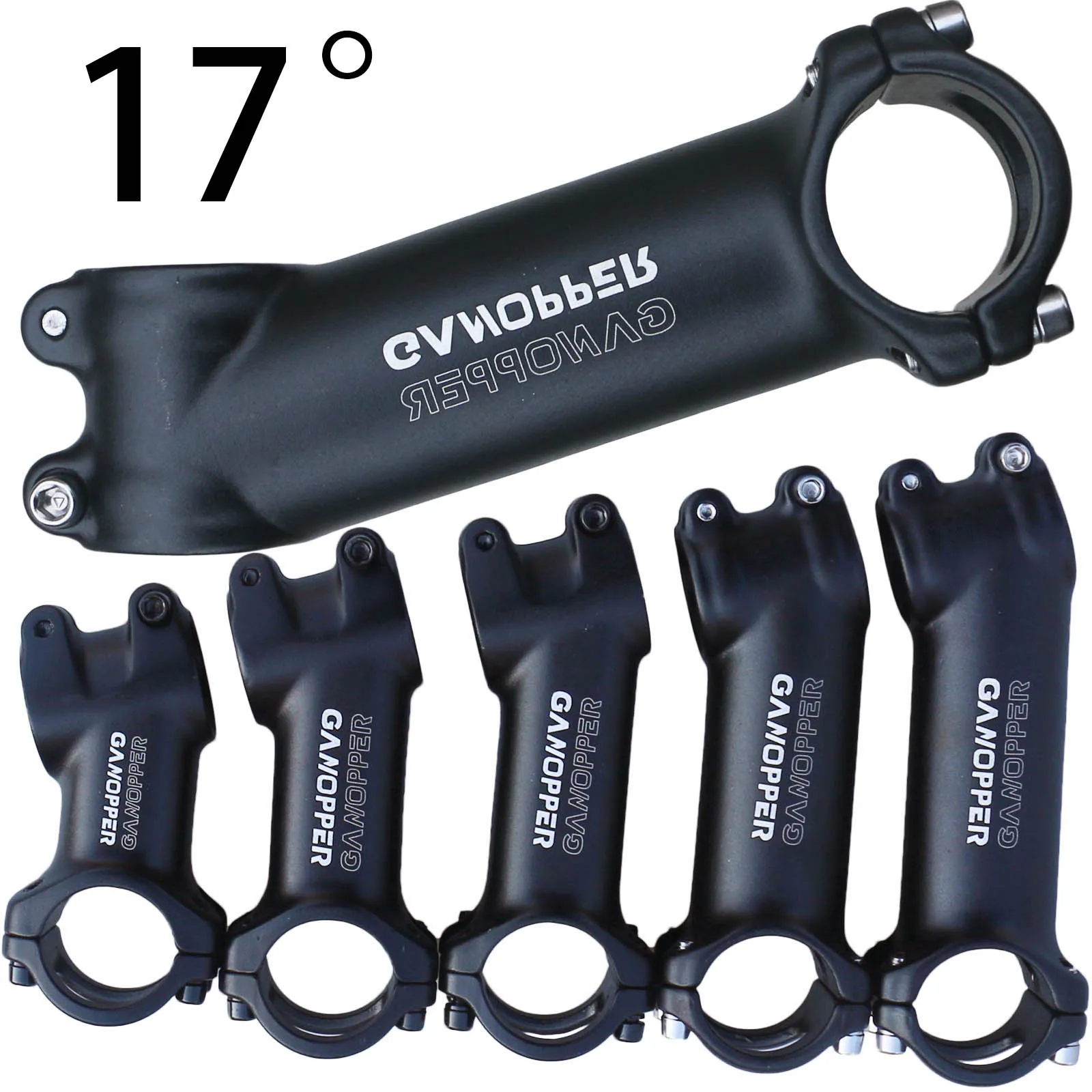 17 Degree Ultralight Road Bicycle Stem Riser 31.8mm 60/80/90/100/110 MTB Stem 31.8 Mountain Bike Handlebar Stem Parts With Shim