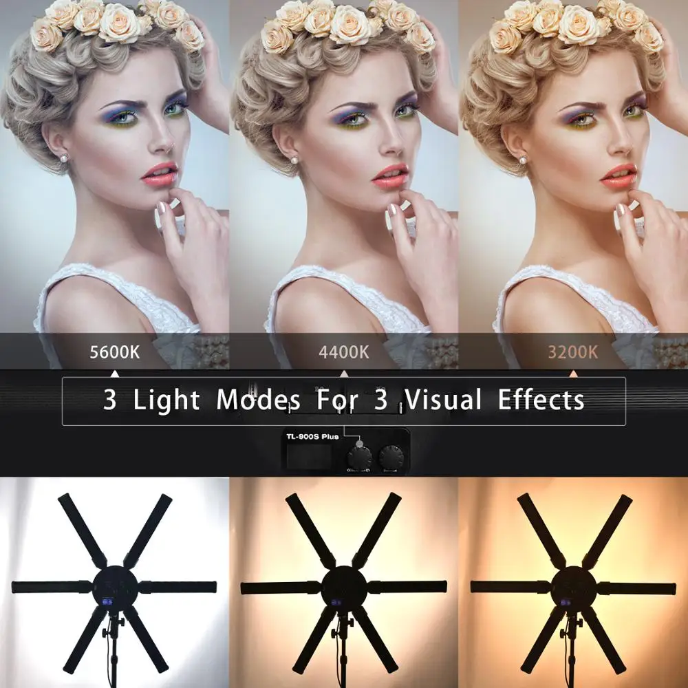 Fusitu 25 pollici fotografia luce Multimedia Extreme led Star Ring light lampada Video con treppiede piastra batteria per trucco Youtube