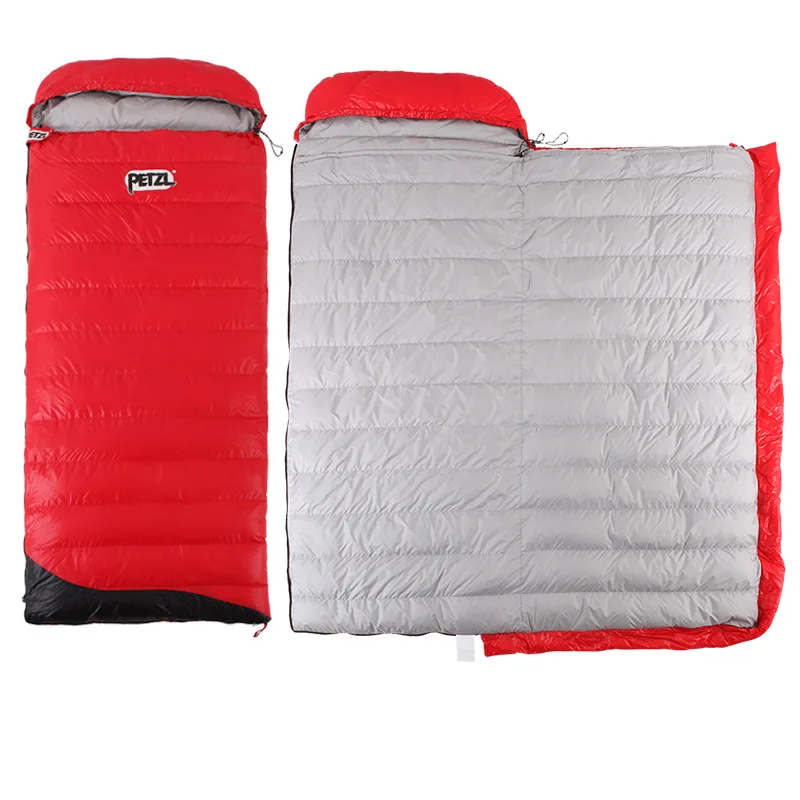 Down sleeping bag 2.8KG (ultra-light type), thickened, cold-resistant, double envelope sleeping bag that can be stitched togethe