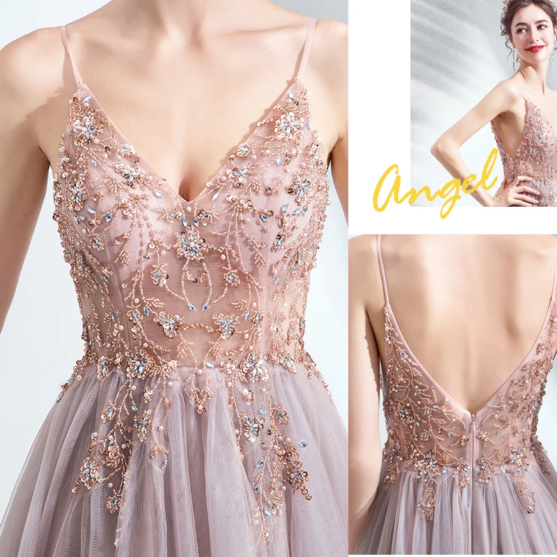 V คอสูง Halter Evening Dress ชุดเจ้าสาวแต่งงานบางและ Elegant Catwalk ชุดแต่งงาน A028