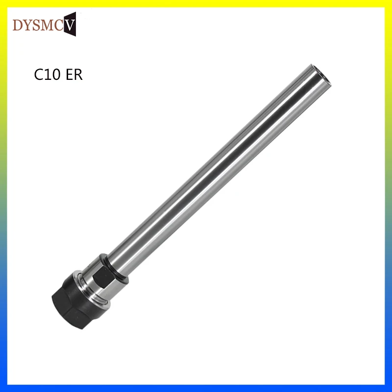 1PCS C10 ER8 ER11 C10 ER16 100L 150L 200L deep processing straight shank arbor 10mm extension rod collet chuck for CNC milling