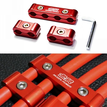 Auto Candela Filo Elettrico Morsetto Separatore Linea Cavo di Accensione Clip Decorazione Auto 3 pz Per 8 MM/9 MM/10 MM Accessori Auto