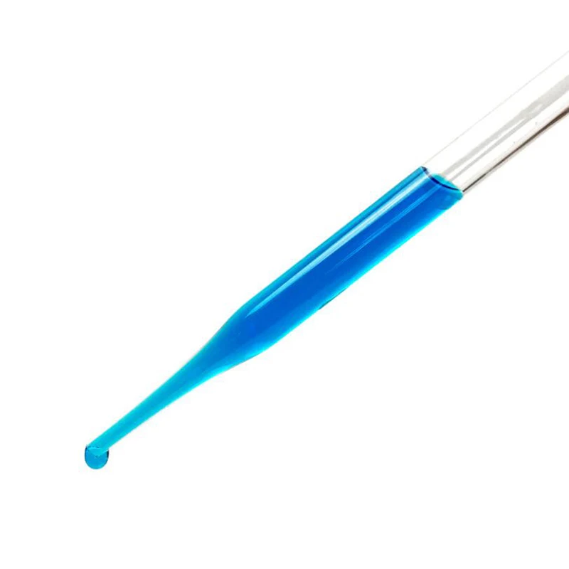 10 sztuk probówki z czerwoną pipetą, bezramowe laboratorium przezroczysty nietoksyczny sprzęt dydaktyczny 10cm/12cm/15cm/18cm