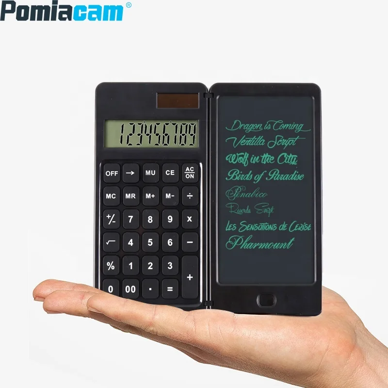 6-Inch Folding Portable Calculator LCD Desktop LCD Intelligent Writing Board Learning Drawing Board Office Writing Board