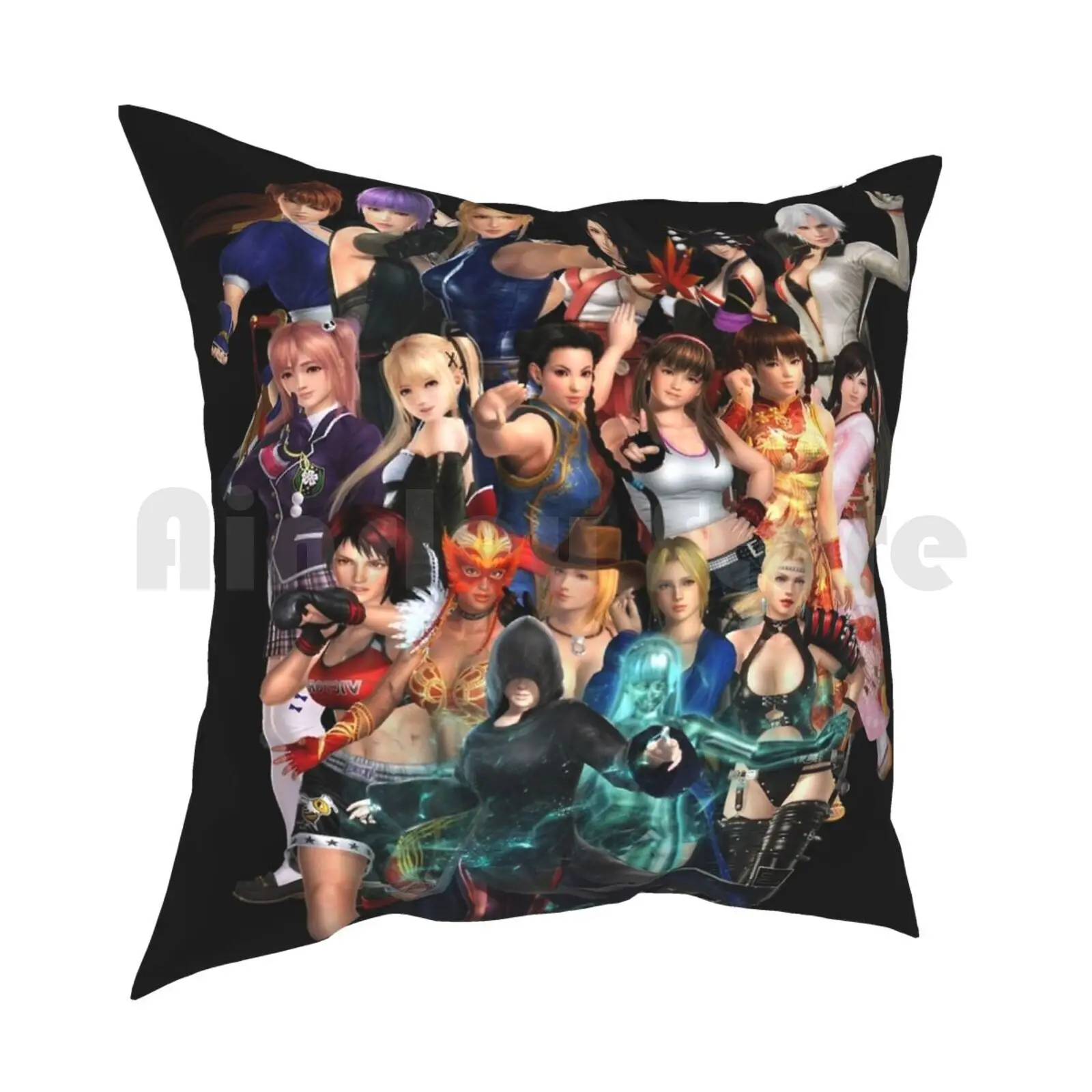 Doa Girls Pillow Case Printed Home Soft DIY Pillow cover Dead Or Alive Doa Video Games Kasumi Ayane Christie Lei Fang