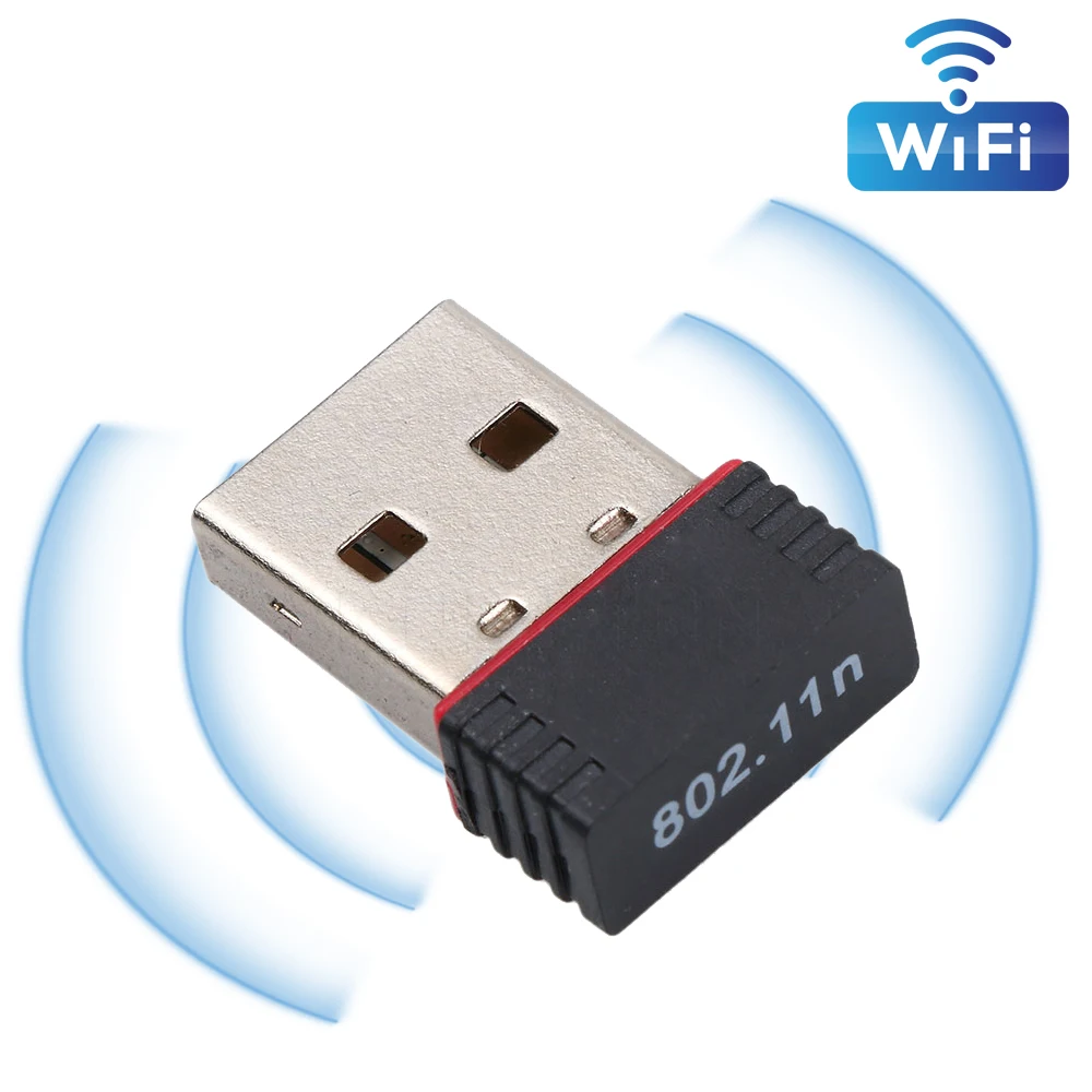 35PCS Mini USB Wifi Adapter 150Mbps 802.11n Antenna USB Wireless Receiver Dongle Network Card