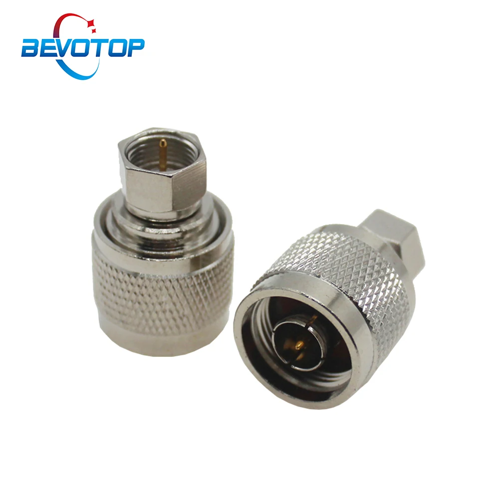 

10 PCS/lot F Male to N Male Plug RF Coaxial Adapter Coax Connector Converter Straight Type