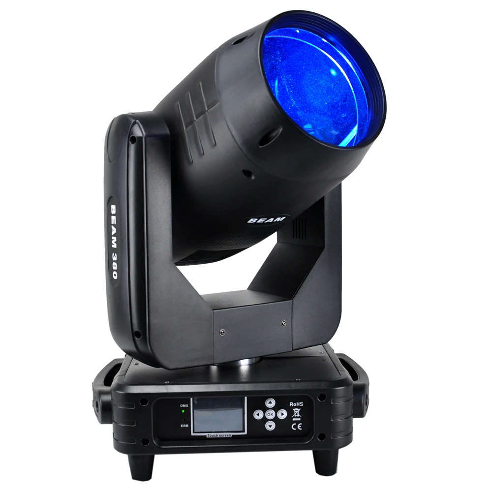 1IN1 Road Case Verpakking 19R 380 W DJ Intimidator Beam LED 380 Moving Head Effecten Lichtstraal 1,9 Graden Lens 3 Pin XLR Socket