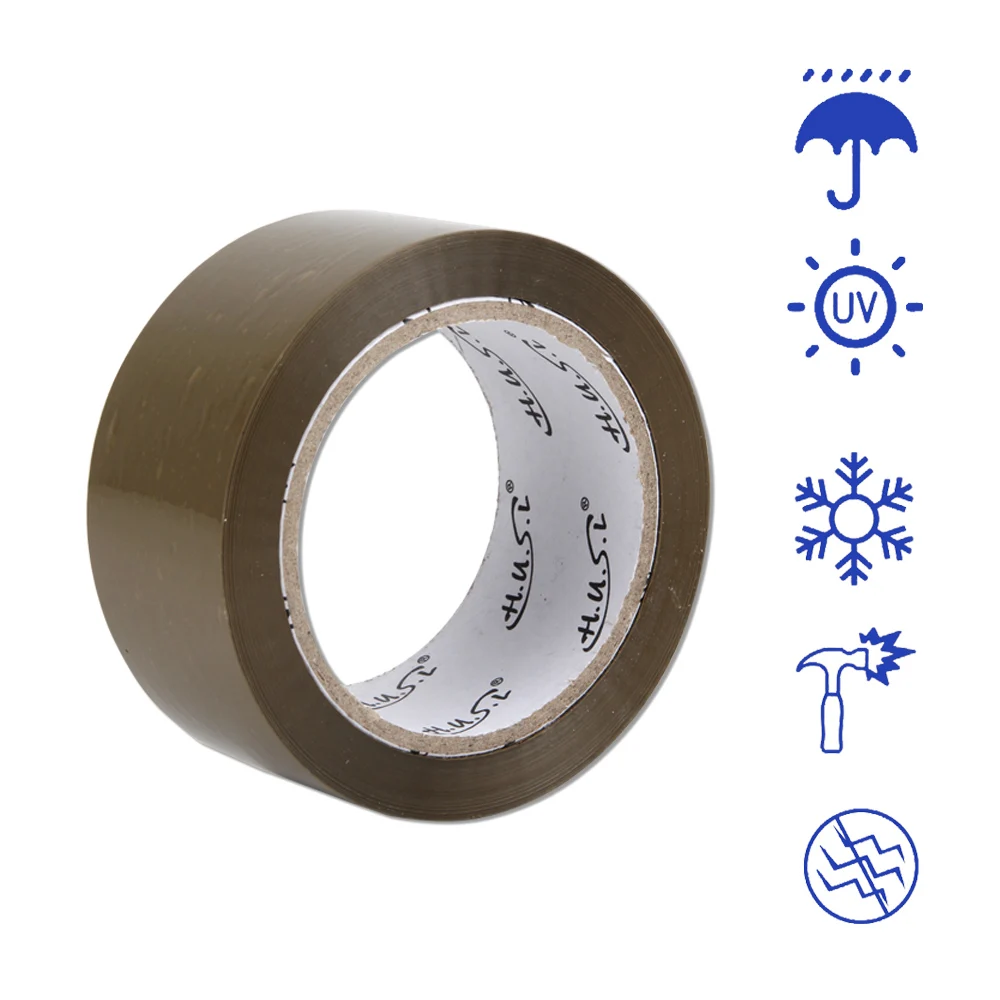 6ロールブラウン粘着テープ48ミリメートル * 100mパッケージ、輸送、エクストラストロングと耐熱テープ梱包粘着シール