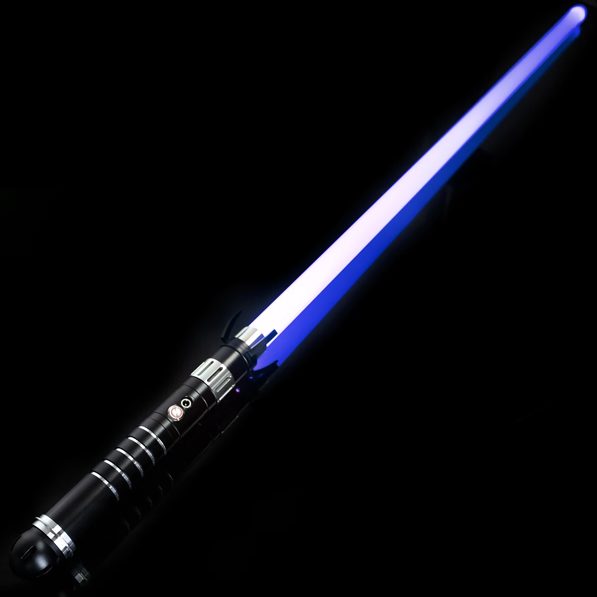 Lgt Damiensaber Lightsaber-Gevoelige Smooth Swing Licht Sabels Met 12 Kleuren Veranderen 9 Geluid Lettertypen Zware Dueling Training