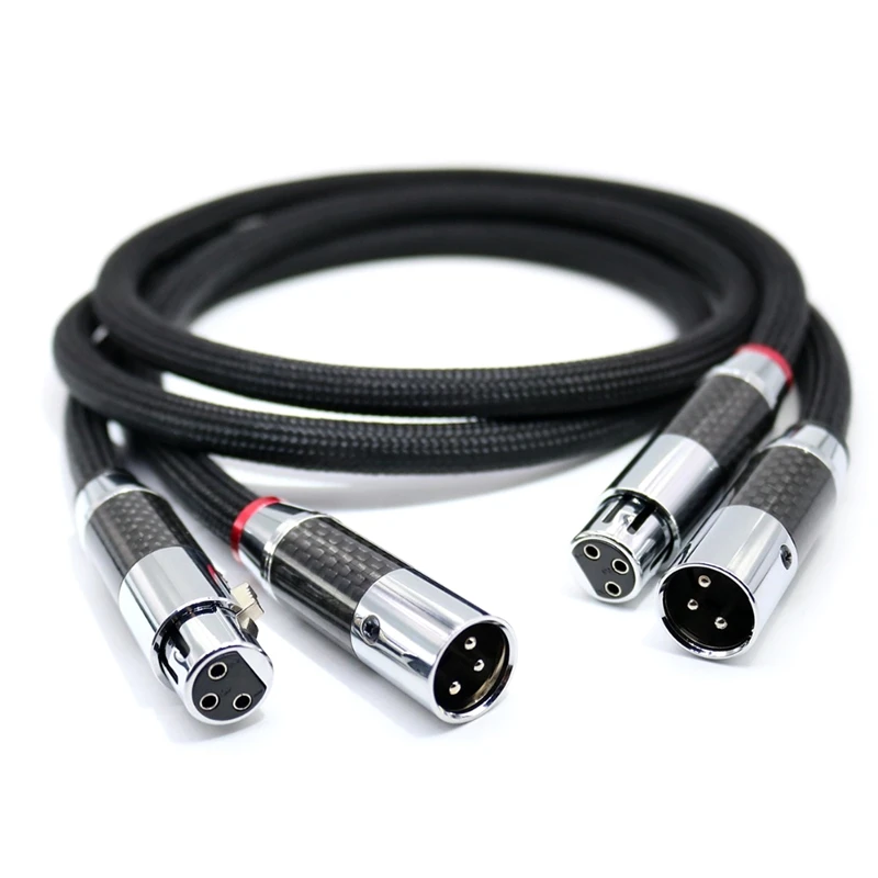 HiFi  XLR Balanced Cable Black Net FA-220 Pure Copper OFC Conductor