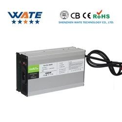 58.4V 15A Charger 48V LiFePO4 Battery Smart Charger Used for 16S 48V LiFePO4 Battery Input 220V Aluminum case