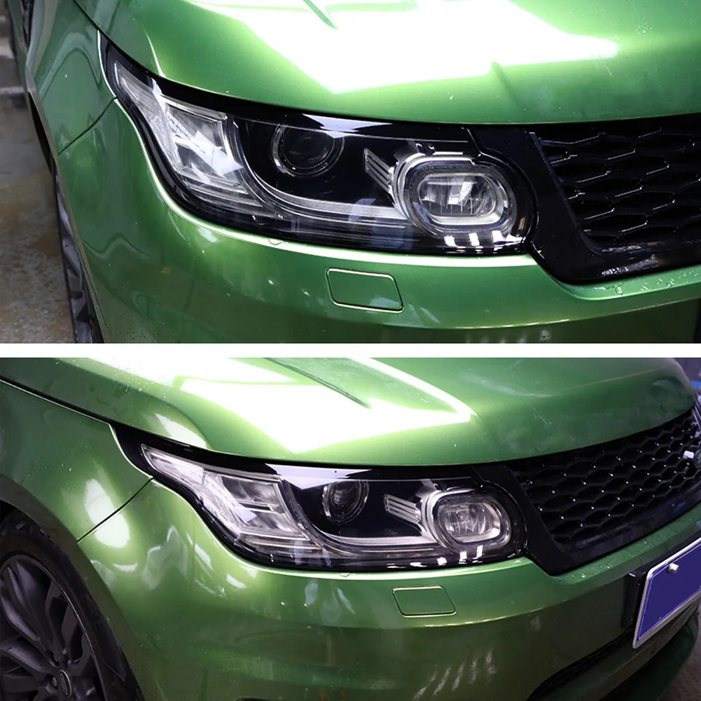 For Land Rover Range Rover Sport Vogue Velar Evoque L494 L405 Discovery 5 Sport Car TPU Smoked Black Headlights Protector Film