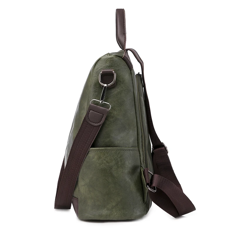 Mochilas de couro de grande capacidade para mulheres, mochila escolar casual para adolescente, mochila multifunções, inverno, 2022