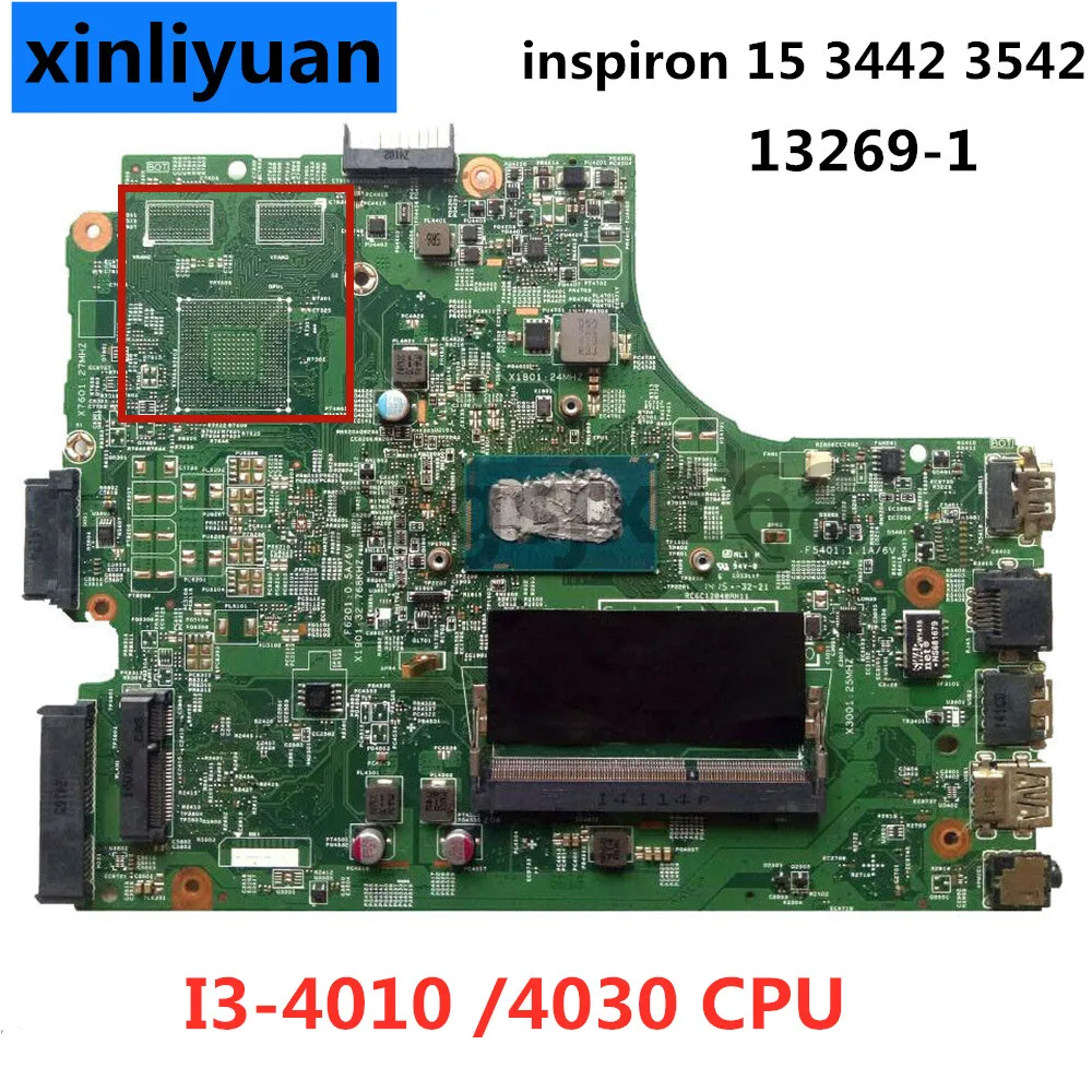 

FOR Dell inspiron 3542 Laptop Motherboard 13269-1 pwb: fx3mc with i3-4010/4030 CPU