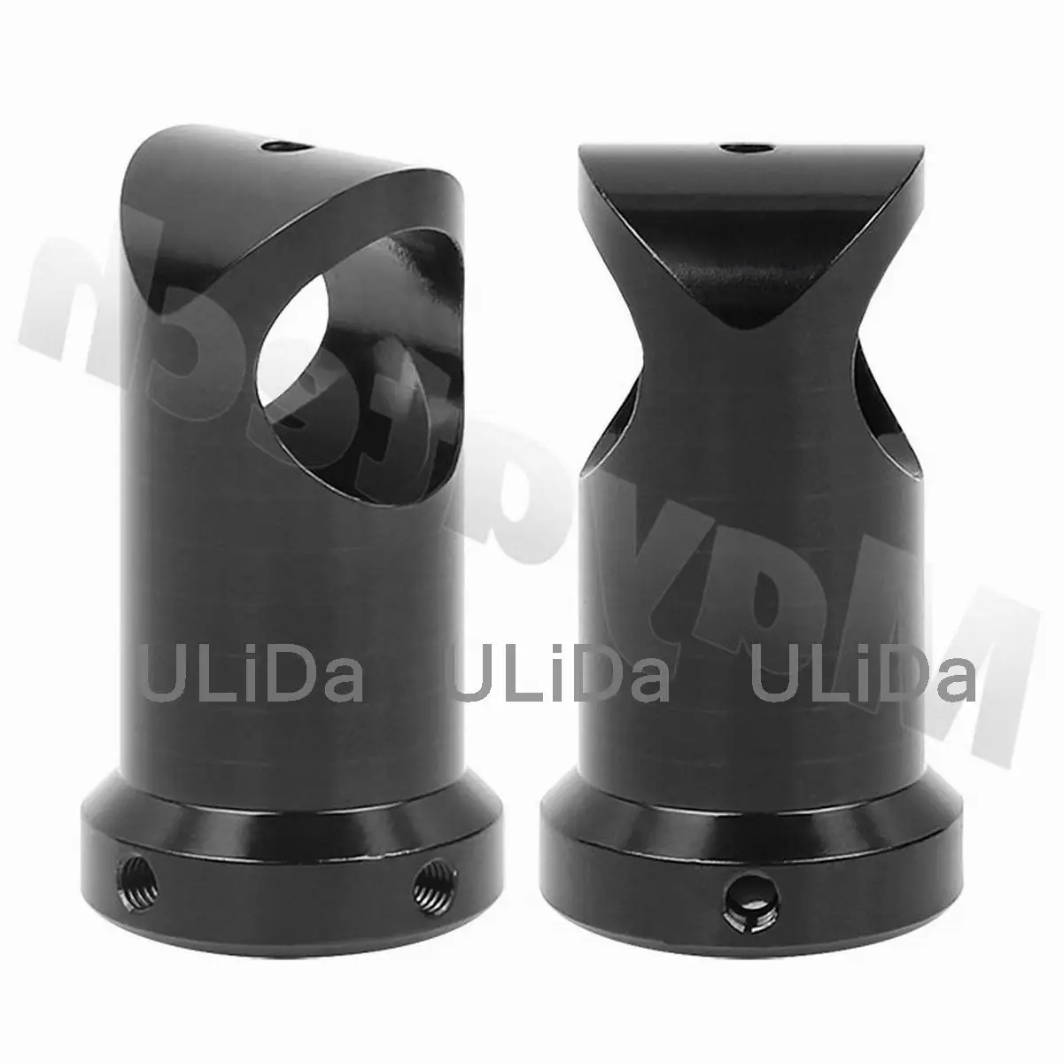 4x Aluminum D16mm to 16mm / 14 18 T-shape Tee Joint Tripod Carbon Tube Fixed Three-way Connector Clamp Clip for RC Plant UAV