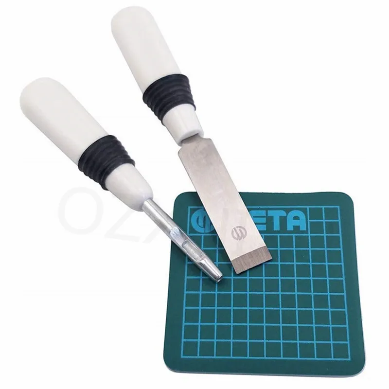 3 PCS/Set Toomanual Hole Puncher + Button Hole Tool + Cutting Mat For Buttonhole Cutter And Eyehole DIY Sewing Accessories Set