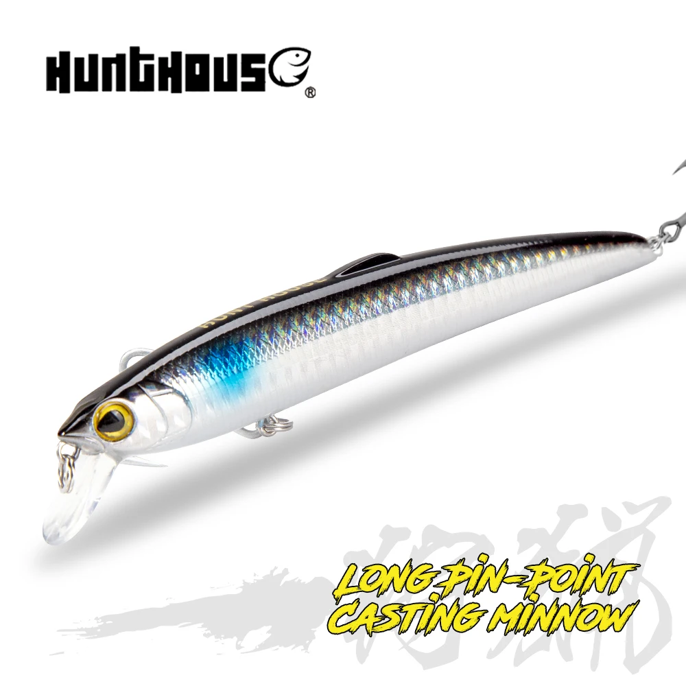 Hunthouse saruna minnow sea fishing lure hard bait 12.5cm/17.5g 14.7cm/27g solid body origin hook 8 colors for sea bass