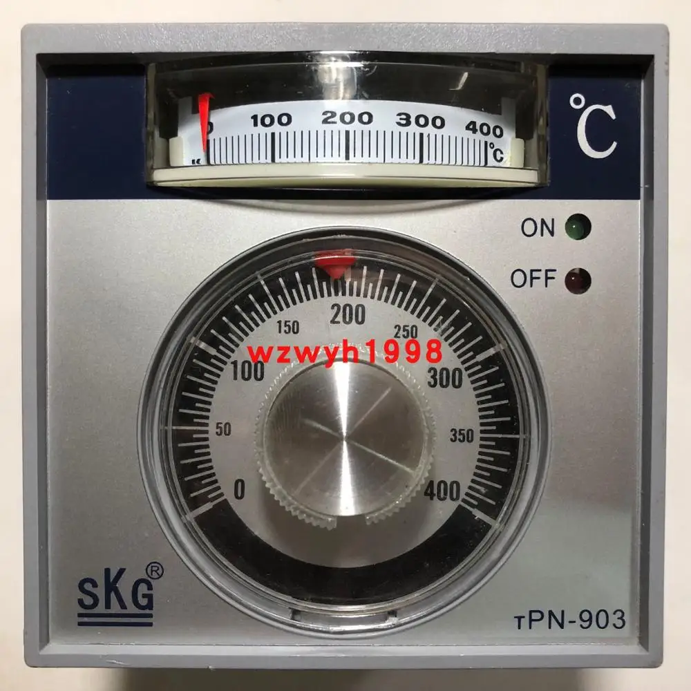 

Taiwan SKG high precision pointer temperature controller SKG TPN903 oven temperature controller TPN-903 0-300 ℃ 400 ℃ 220V