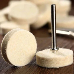 50pcs Felt Wool Polishing Buffing Wheels For 25mm X 8mm 2 Drill Diameter Grinding Wool Polishing Pads Felt Buffing Wheel