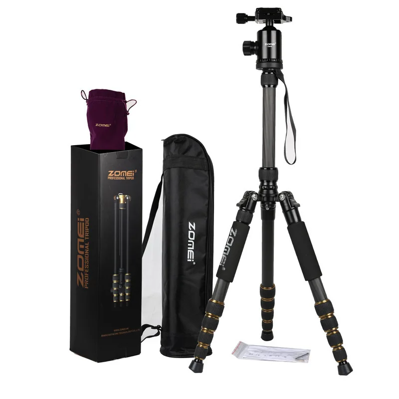 

Zomei Z669C Professional Compact Tripod for DSLR Carbon Fiber Tripod Monopod with Ball Head Carry Bag for Travel and Photography