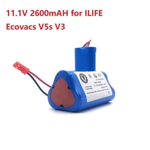 

11,1 В 2600 мАч аккумуляторная батарея для ILIFE Ecovacs V5s V3 CW310 X5 V5PRO V5 V7 ILife аксессуары для батарей