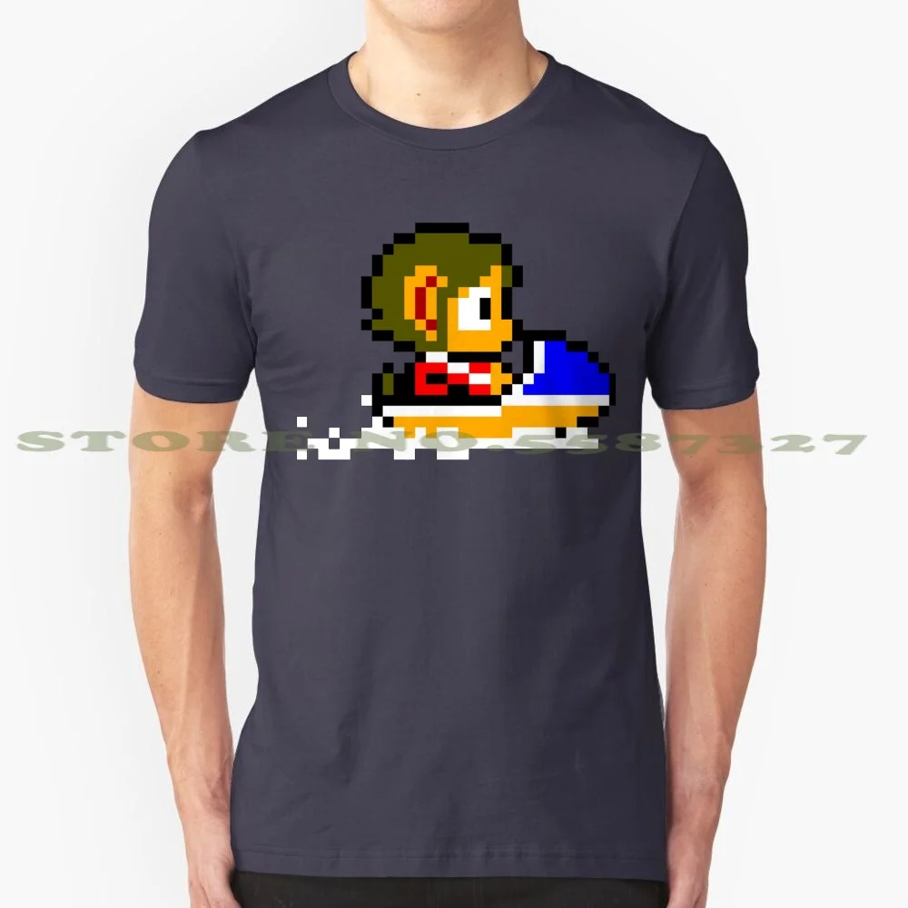 Alex Kidd 100% Cotton T-Shirt Video Games Pixelart Pixel Art Sprites Retro Classic Vintage Gamer Gaming Arcades Videogames 8