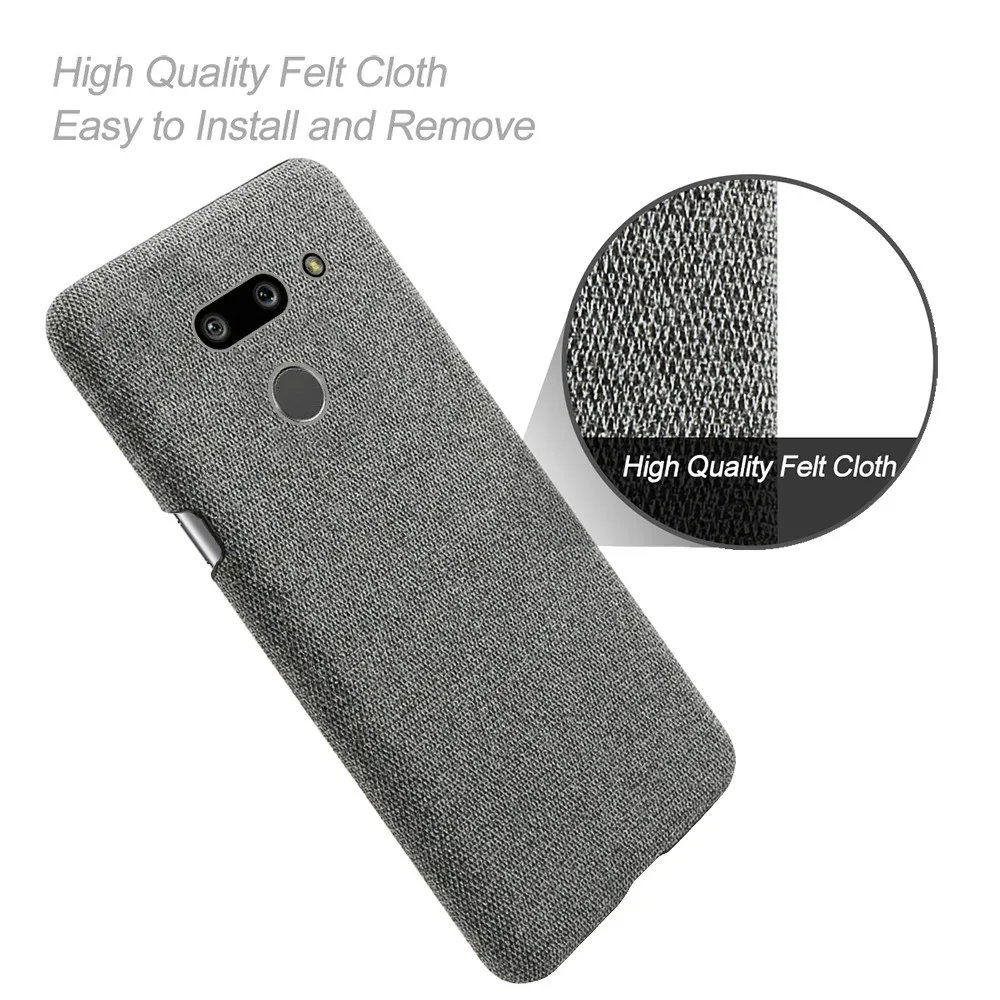 Anti-slip Ultra Thin Fabric Cloth Case For LG G8 ThinQ Anti-Drop Phone Bag Cover For LG G8 ThinQ LMG820QM7 LM-G820UMB LMG820UM2