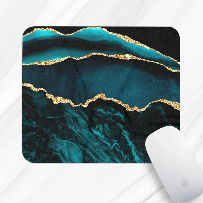 Nordic Style Marble Mousepad Rubber for Gaming Laptop Computer Desk Mat Mouse Pad Wrist Rests Mat Office Desk Set Accessories