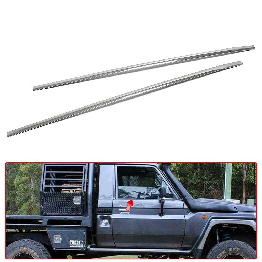 

For Toyota Land Cruiser 2 Door Pickup LC79 FJ79 J79 HDJ79 Car Side Door Window Bottom Strip Cover Trim