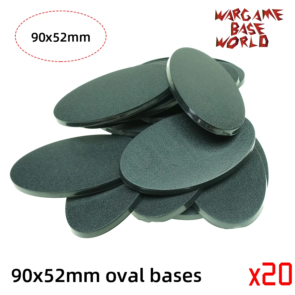 wargame base world -90 x 52mm oval bases for Warhammer