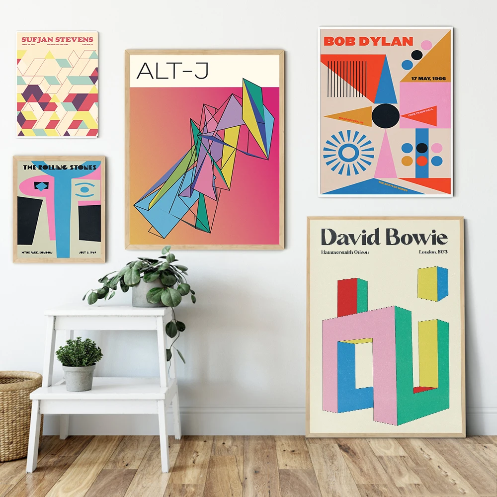 Tame Impala Abstract Color Print Quote Poster Music Song Lyrics Wall Art Picture Aesthetic Retro Canvas Painting Bed Room Decor