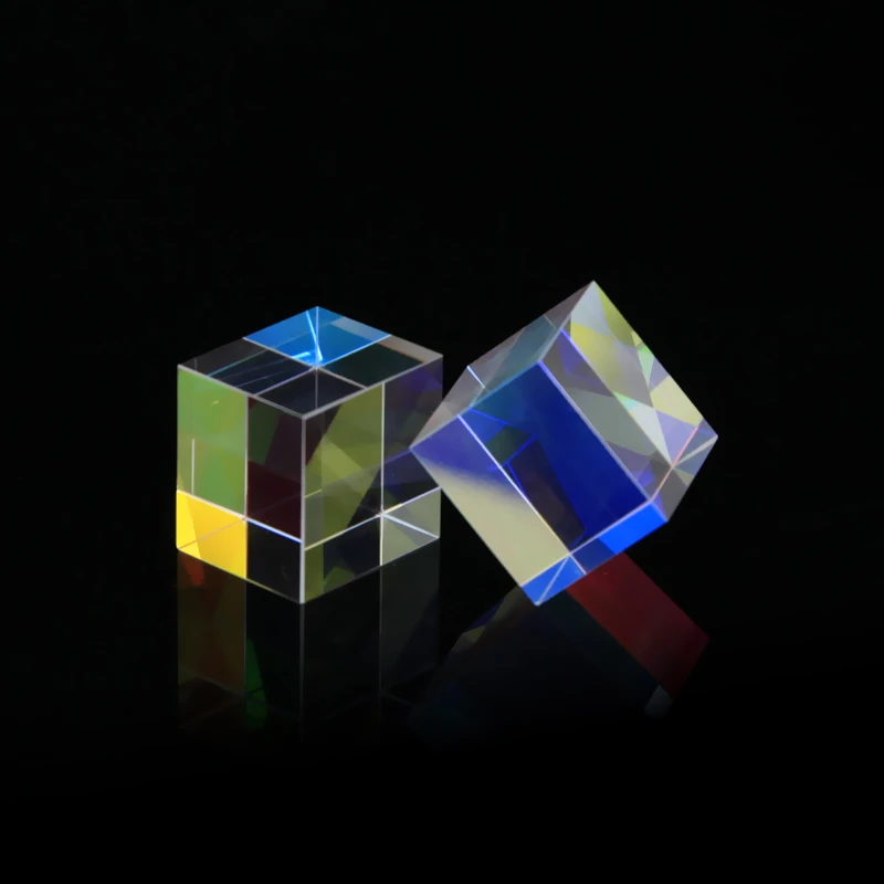 Color Prism Big Size 34mm X-Cube Optical Glass Prisma Rgb