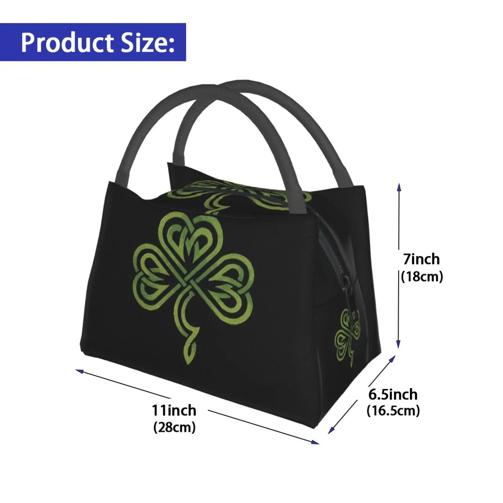 Portable Insulation Bag Irish Shamrock Shamrock Saint Day Saint St Paddys Day Irish Funny