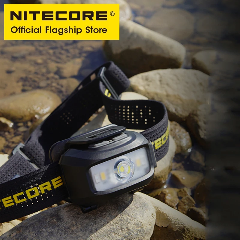 NITECORE NU35 Headlamp multi-light hybrid long-life working lamp highlights floodlight Hiking Led Headlight with AAA Battery