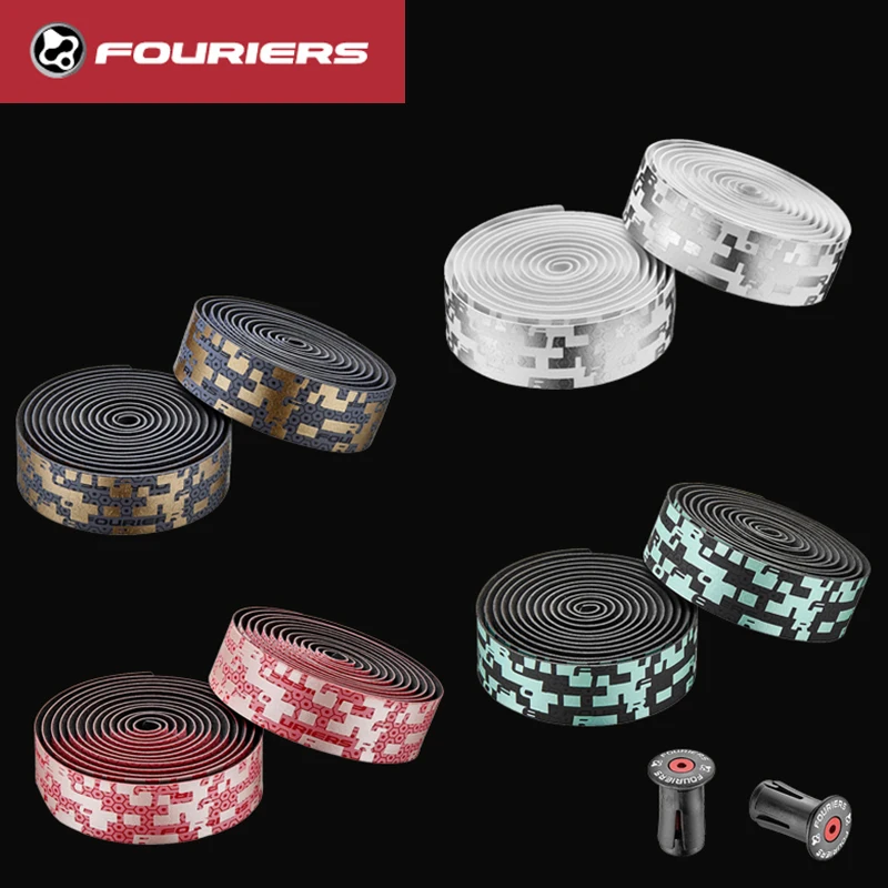 FOURIERS Metallic Color Bicycle Handlebar Tape Advanced Bar Tape Road Bike Gel Bar Cycling Tape Wrap Personalized Tape BP-S006