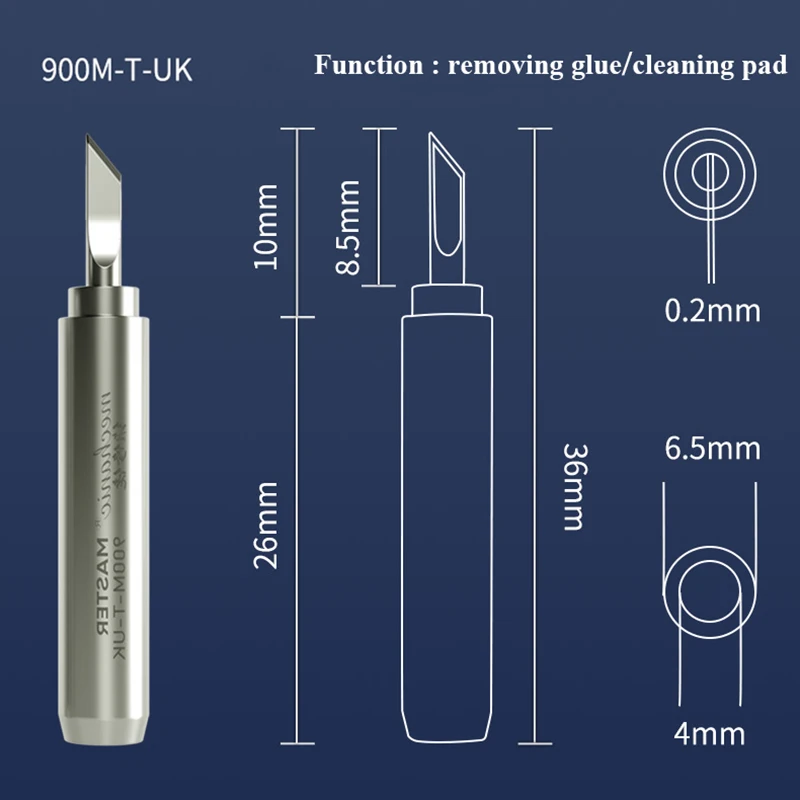 MECHANIC 900M-T Lead-Free Soldering Iron Tip Short Head Fast Heating Welding Tips for Motherboard Repair Tools