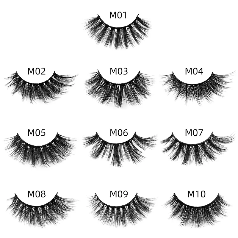 Mink Eyelashes Wholesale Natural Fluffy Lashes Bulk Volume Dramatic Fake Eyelashes Package Lash Extension Wholesale Lashes Packs