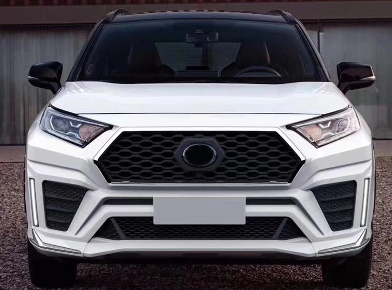 Dla Toyota Rav4 body kit 2019 2020 przednie i tylne zderzaki dla nowego rav4 boczna dokładka z malowaniem