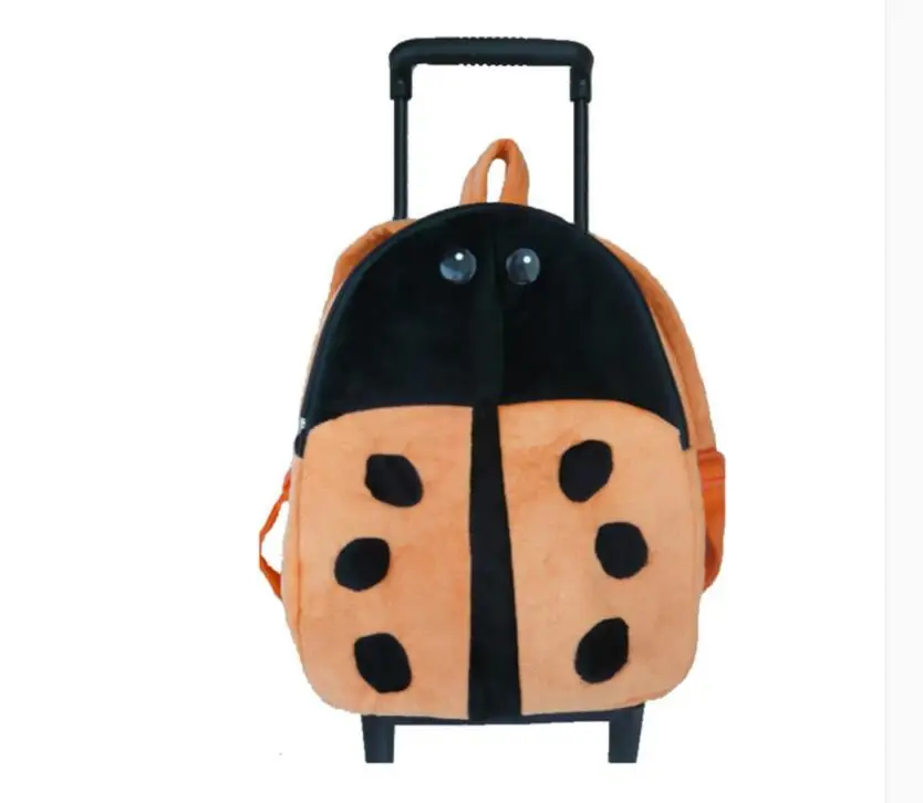 Mochila rodante con ruedas para niños, bolsa de equipaje para bebé, mochila con ruedas, Bolsa Escolar de dibujos animados para bebé, jardín de