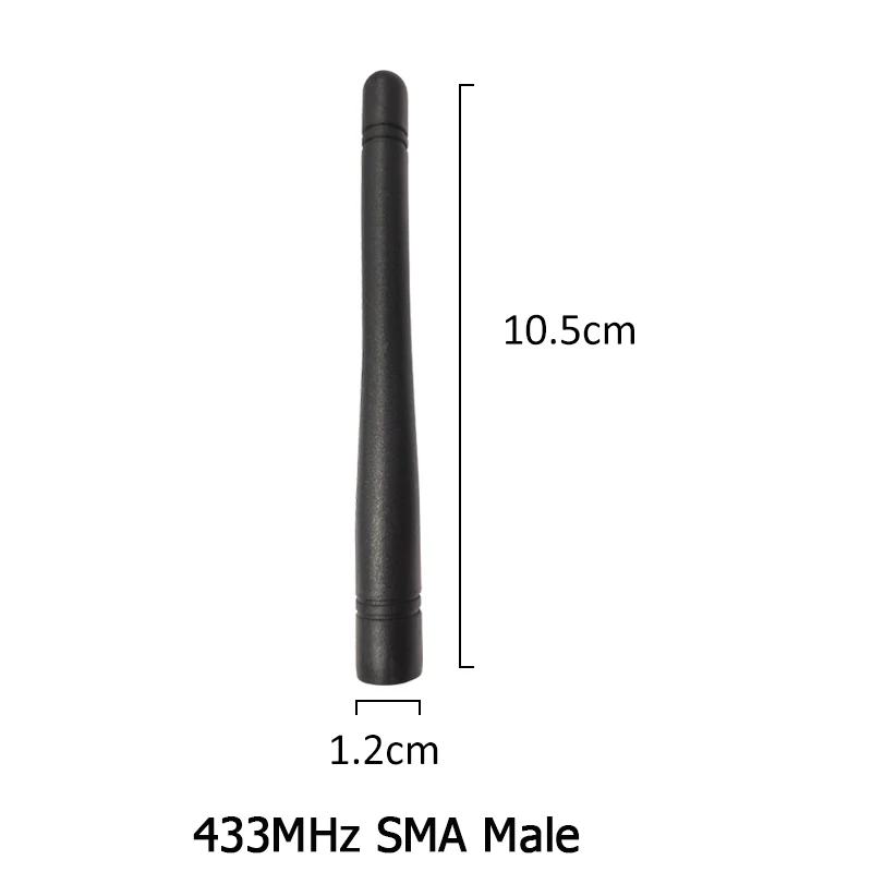 GRANDWISDOM 2pcs 433mhz antenna 3dbi sma male lora antene pbx iot module lorawan signal receiver antena high gain